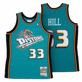 Mitchell & Ness Swingman Detroit Pistons Road 1995-96 Grant Hill Jersey, Blue