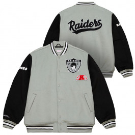 Raiders varsity jacket mitchell clearance and ness