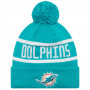 Miami Dolphins New Era Official Team Colour Jake Beanie