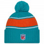 Miami Dolphins New Era NFL Sideline 2024 Sport Knit Beanie