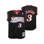 Allen Iverson 3 Philadelphia 76ers 2000-01 Mitchell & Ness Swingman Away otroški dres 