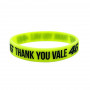 Valentino Rossi VR46 Thank You Vale Yellow braccialetto in silicone