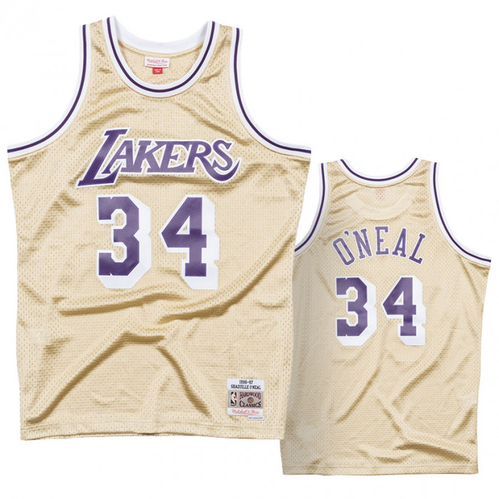 Shaquille O'Neal Los Angeles Lakers Mitchell & Ness Big & Tall 1996-97 NBA  75th
