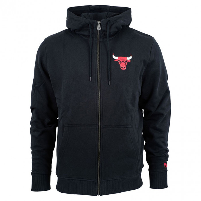 New Era NBA CHICAGO BULLS FULL ZIP HOODY - Zip-up sweatshirt - black 