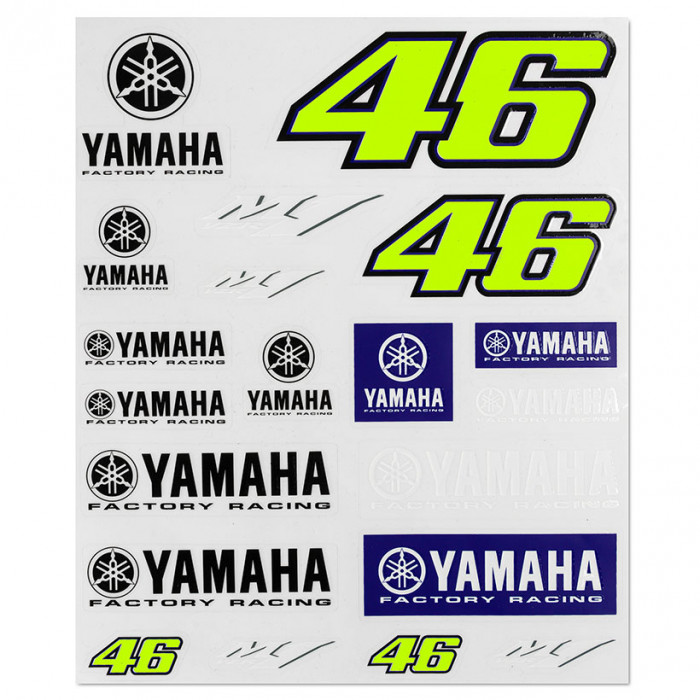 Valentino Rossi VR46 Yamaha Stickers