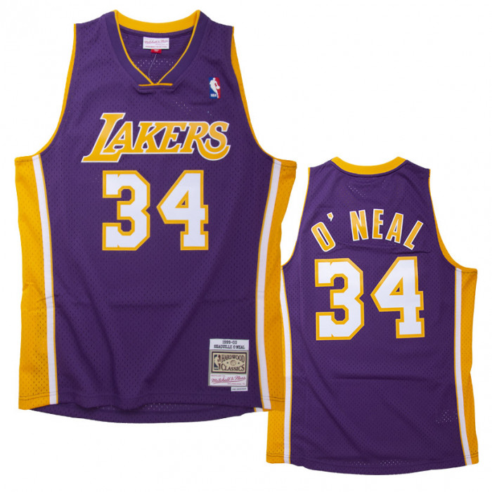 Mitchell & Ness Los Angeles Lakers - Camiseta para hombre 34 Shaquille  O'Neal Swingman