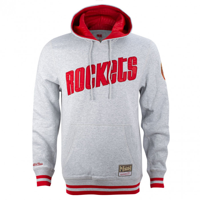 Mitchell & Ness | Houston Rockets Premium Fleece Hoodie (Grey Heather / Navy) 2XL