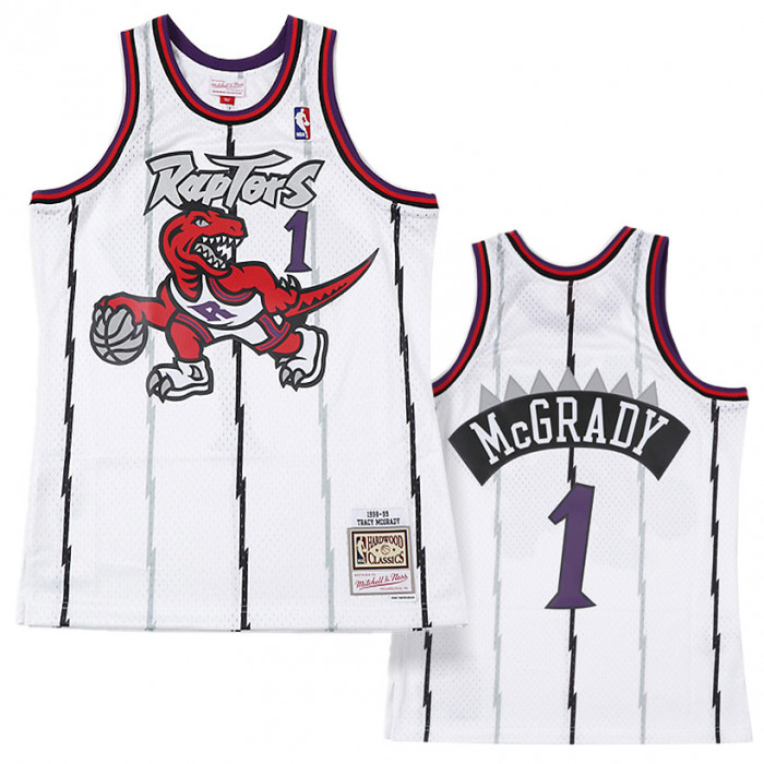 NBA Swingman Jersey Toronto Raptors 1998 Tracy McGrady #1 White –  Broskiclothing