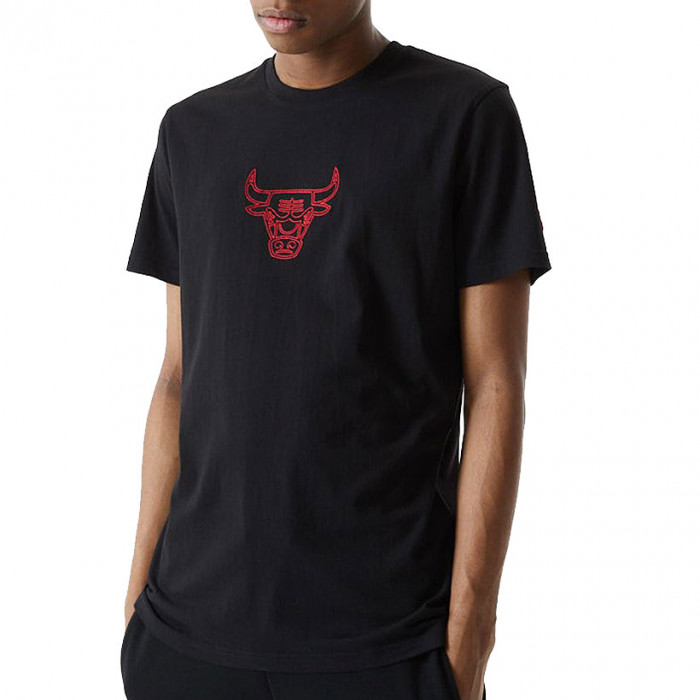NEW ERA CAP New Era Chicago Bulls Mesh Script T-Shirt In White for Men