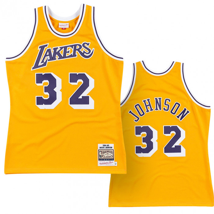 Magic Johnson 32 Los Angeles Lakers 1984-85 Mitchell & Ness