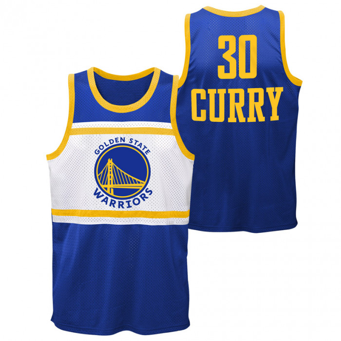Stephen Curry 30 Golden State Warriors Player Sublimated Shooter Tank dres