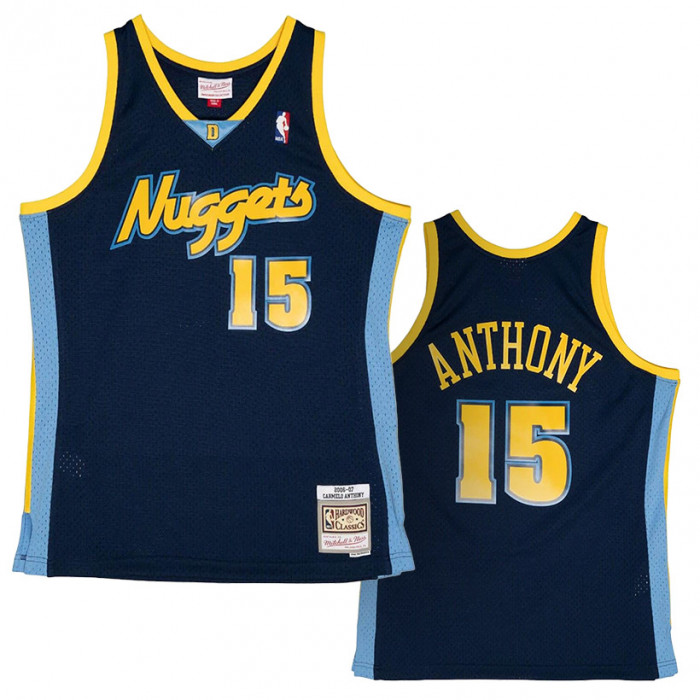 Mitchell & Ness Swingman Jersey Denver Nuggets Carmelo Anthony Road 03/04 -  Royal - XL