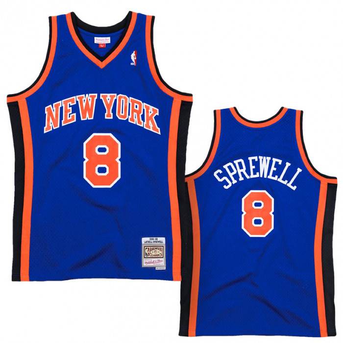 MITCHELL & NESS NBA HARDWOOD CLASSIC SWINGMAN New YORK KNICKS LATRELL SPREWELL ROAD 1998-99 JERSEY ROYAL S / New