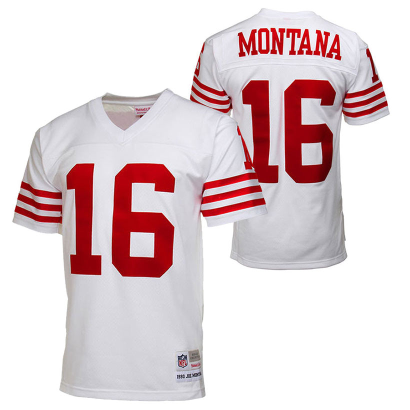 Vintage 49ers Jersey 16 Joe Montana San Francisco Niners Mesh