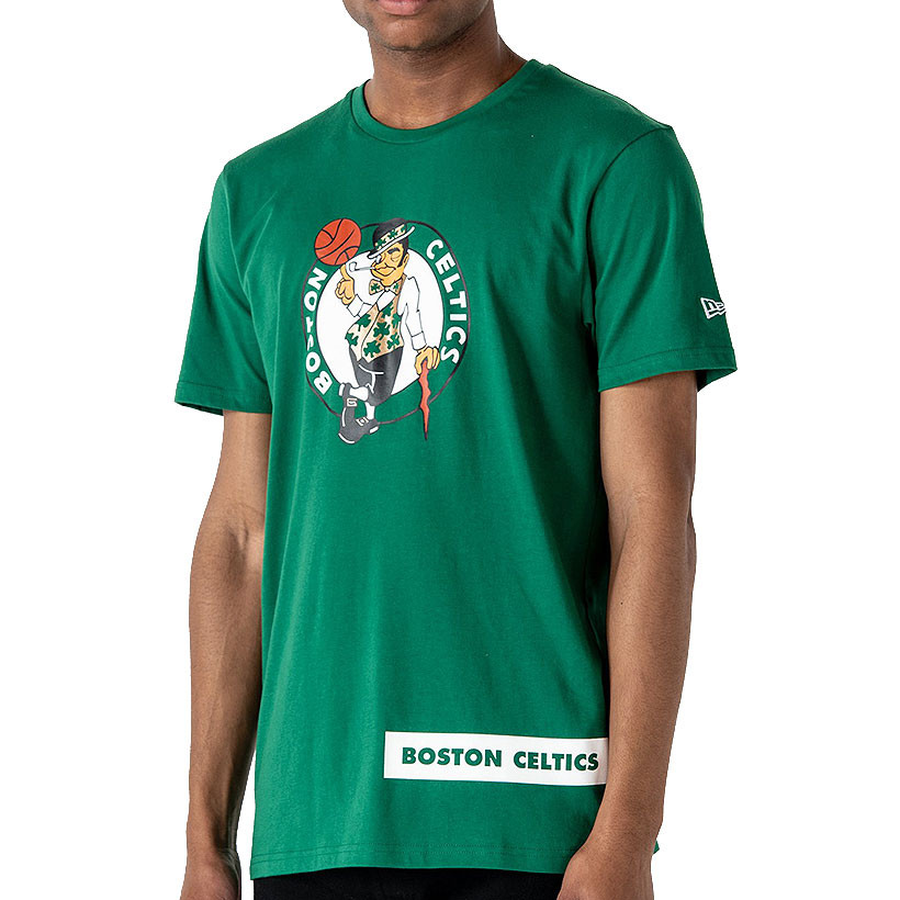 New Era Felpa Boston Celtics Colour Block Uomo Green Black