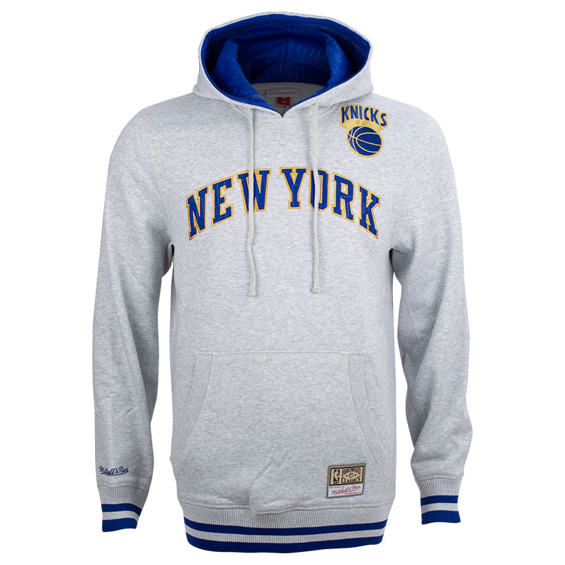 AUTHENTIC Mitchell & Ness Men's New York Knicks Blue Champ City  Hoodie NEW