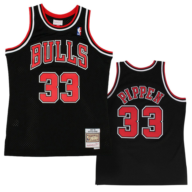 Mitchell & Ness Chicago Bulls Alternate 1997-98 Scottie Pippen Swingman  Jersey Black Men's - SS23 - US