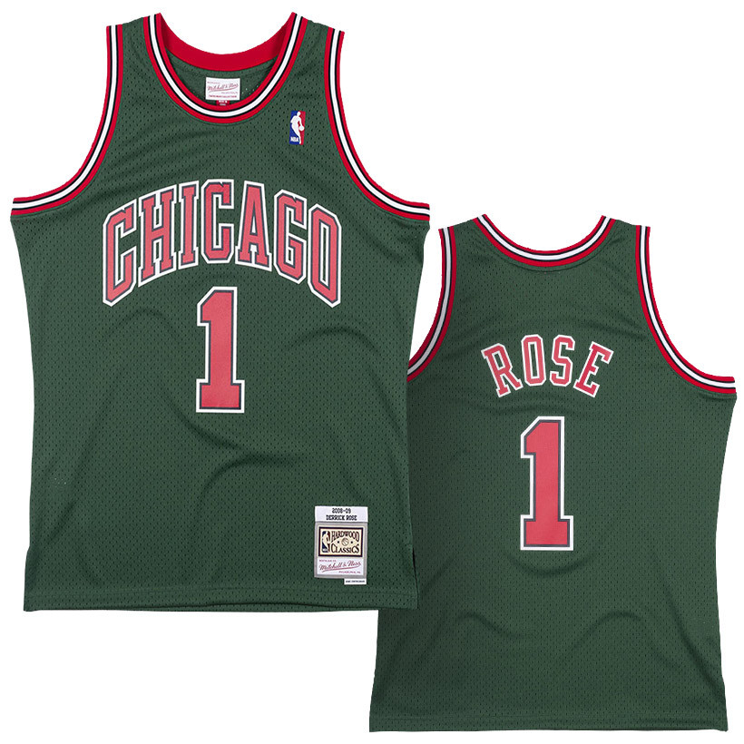 Dennis Rodman Chicago Bulls Mitchell & Ness Hardwood Classics Wildlife  Swingman Jersey - Red