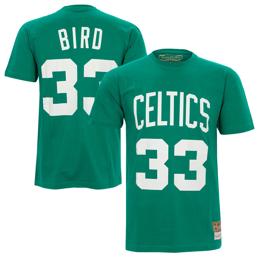  Larry Bird Boston Celtics Mitchell and Ness Men's Green  Throwback Jesey Small : Sports & Outdoors