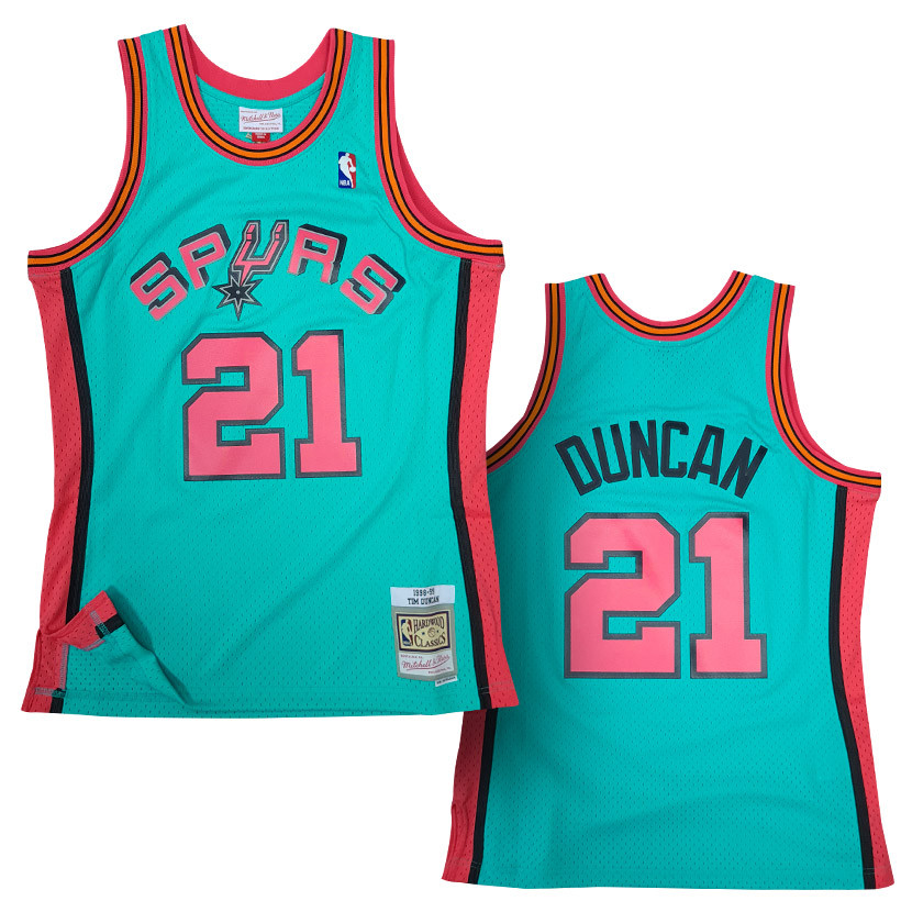Mitchell & Ness Drop Robinson And Duncan Home Jerseys From 1998-99