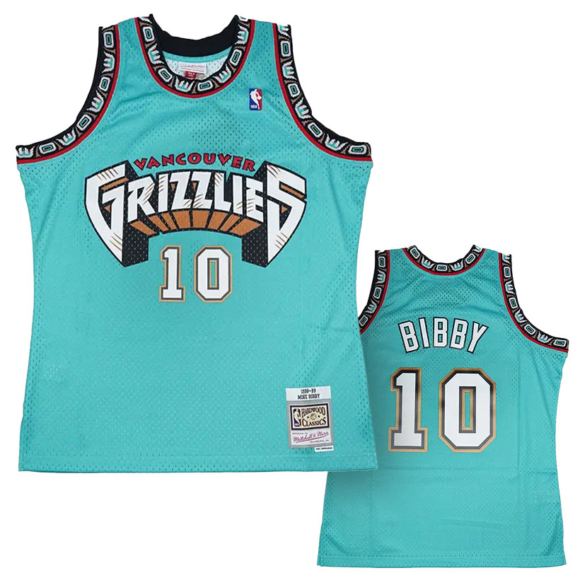 Men's Vancouver Grizzlies Mike Bibby Mitchell & Ness White 1998/99