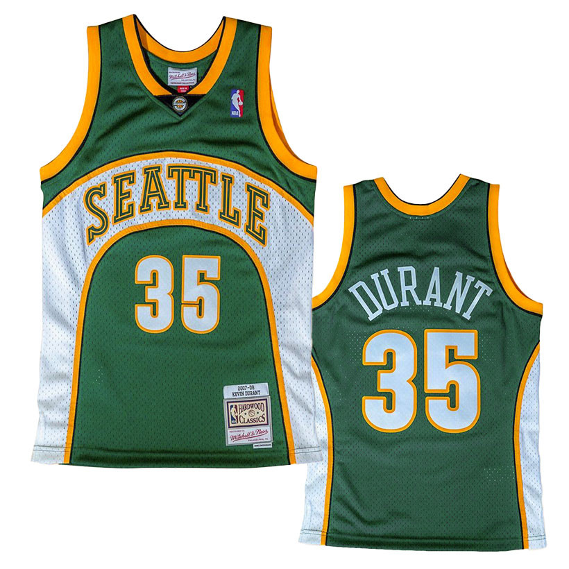 Seattle Sonics Kevin Durant 35 Mitchell & Ness 07-08 Swingman Jersey  Size Large