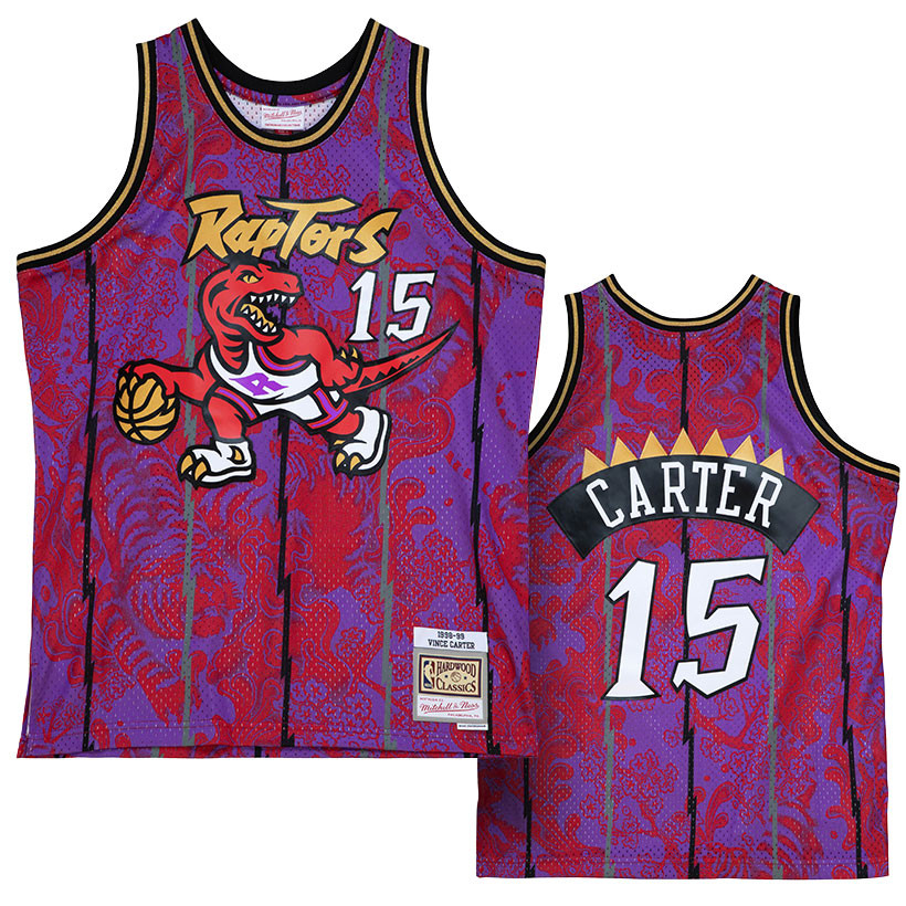 Mitchell & Ness Asian Heritage Swingman Vince Carter Toronto Raptors 1998-99 Jersey