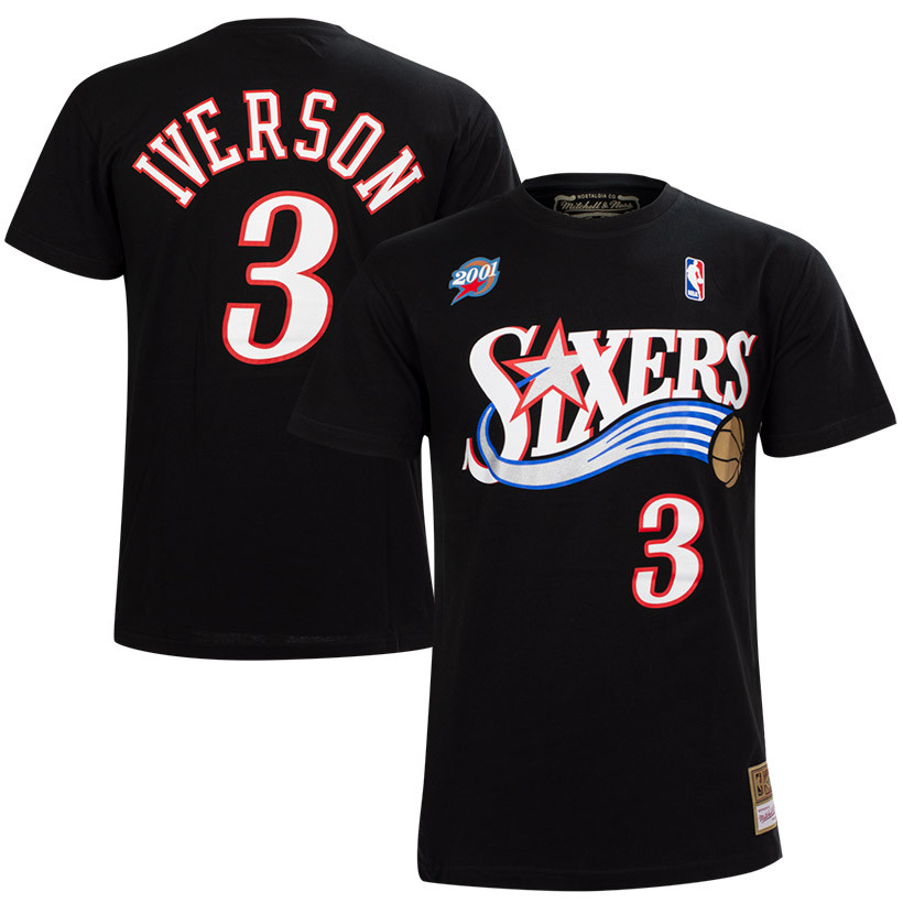Mitchell Ness Allen Iverson Philadelphia 76ers Shirt - Limotees