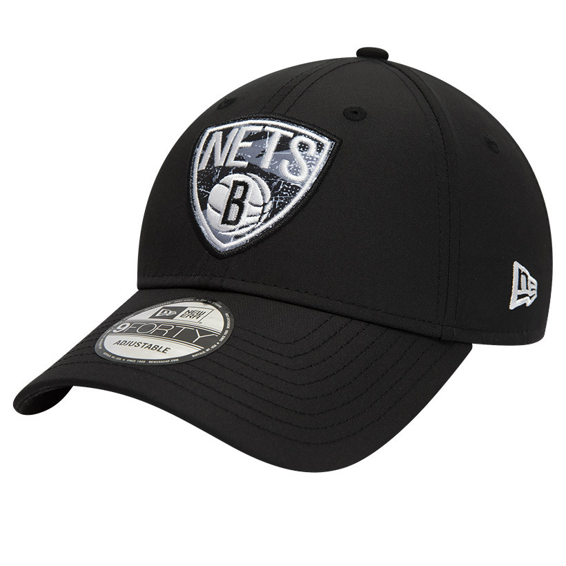 Brooklyn Nets NBA Infill Team Logo Black Jersey