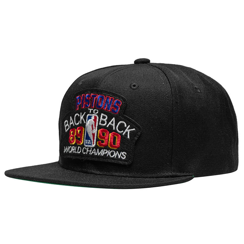 Mitchell & Ness NBA B2B SNAPBACK CAP HWC DETROIT PISTONS 1989-90 Black -  BLACK