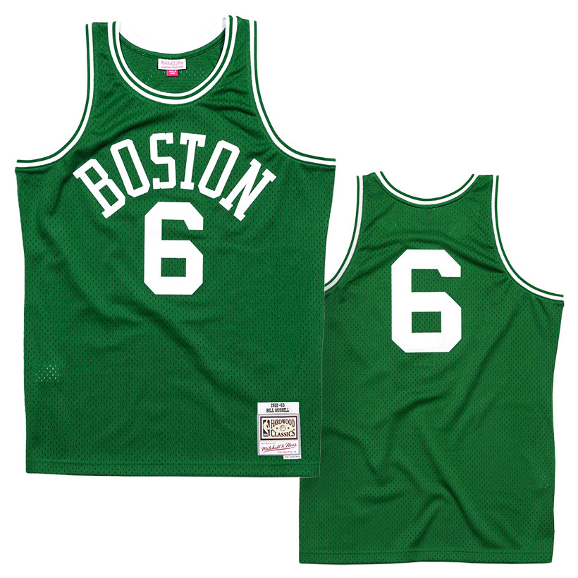 Swingman Jersey Boston Celtics Road 1962-63 Bill Russell - Shop