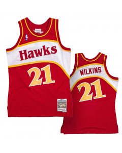 Mitchell & Ness Atlanta Hawks Steve Smith #8 Road Swingman NBA Jersey Red, L