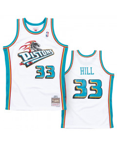 1998-99 DETROIT PISTONS HILL #33 MITCHELL & NESS JERSEY (AWAY) L - Classic  American Sports