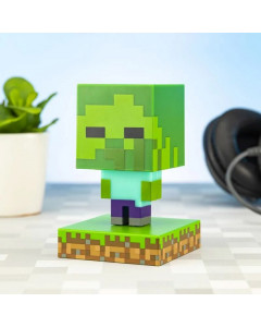 Minecraft Zombie Paladone Icon Light lampada V2