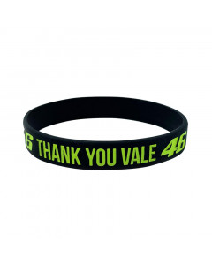 Valentino Rossi VR46 Thank You Vale Black silikonska zapestnica