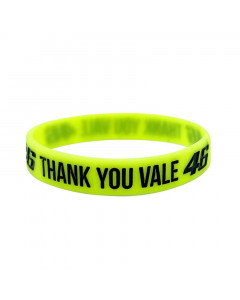 Valentino Rossi VR46 Thank You Vale Yellow braccialetto in silicone