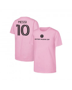 Lionel Messi Inter Miami CF Name and Number Pink otroška majica 