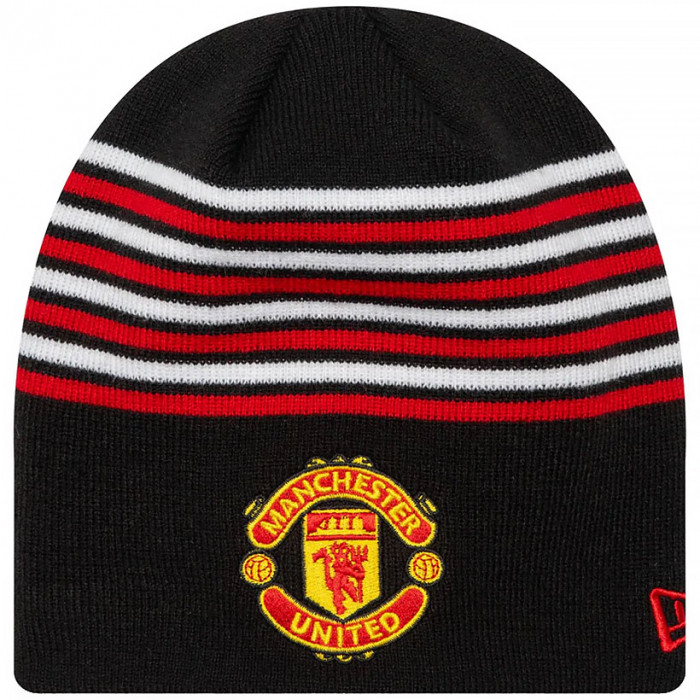 Manchester United New Era Striped Skully Wintermütze