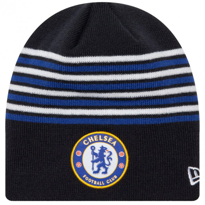 Chelsea New Era Striped Skull Beanie