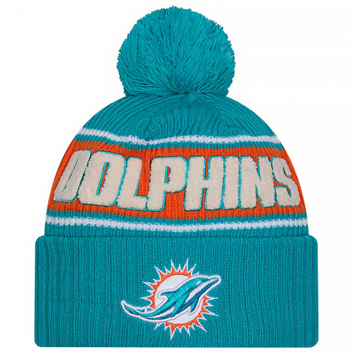 Miami Dolphins New Era NFL Sideline 2024 Sport Knit Beanie