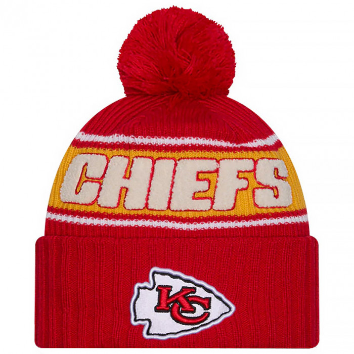 Kansas City Chiefs New Era NFL Sideline 2024 Sport Knit cappello invernale