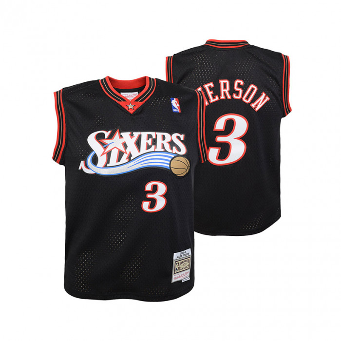 Allen Iverson 3 Philadelphia 76ers 2000-01 Mitchell & Ness Swingman Away dečji dres