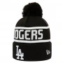 Los Angeles Dodgers New Era Team Jake Bobble Cuff Beanie