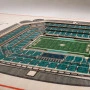 Miami Dolphins 3D Stadium View Art