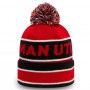 Manchester United New Era Striped Bobble Beanie