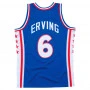 Julius Erving 6 Philadelphia 76ers 1976-77 Mitchell & Ness Swingman Jersey