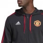 Manchester United Adidas DNA FZ felpa con cappuccio