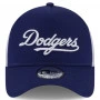 Los Angeles Dodgers New Era Trucker Team Script Cap