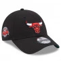 Chicago Bulls New Era 9FORTY Team Side Patch Cap