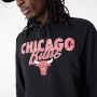 Chicago Bulls New Era Team Script Kapuzenpullover Hoody